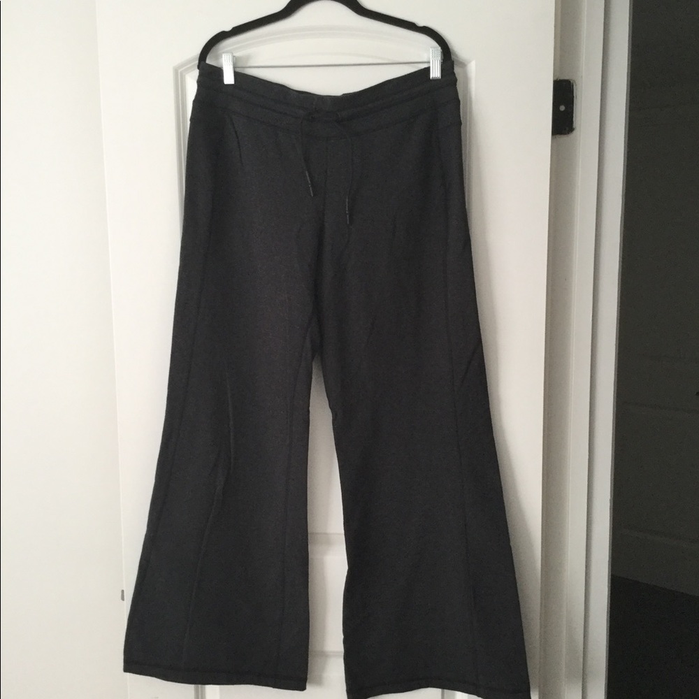 lululemon Charcoal Grey Wide Leg Pants Size 12